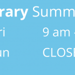Law Library Summer Hours