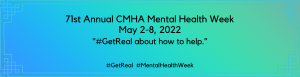 Mental Health Week – May 2-8, 2022